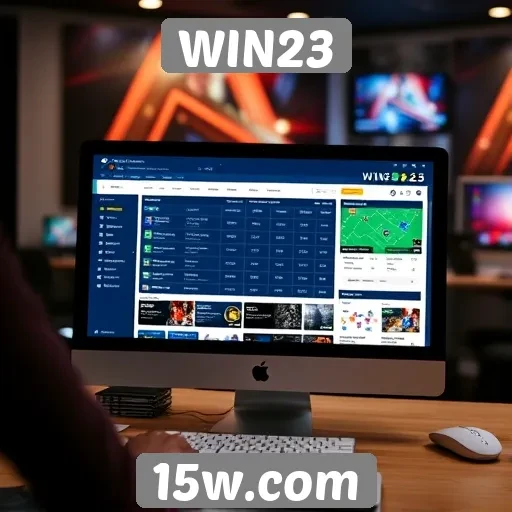 Análise da interface do usuário no site WIN23